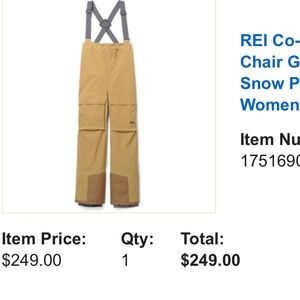 REI First Chair GTX Bib Snow Pants - Women's